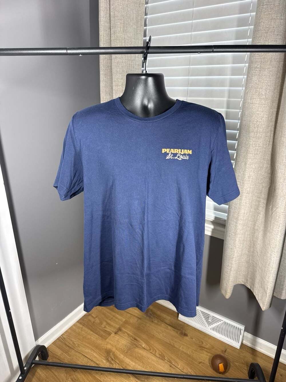 Pearl Jam St. Louis 2022 Concert Tour T-Shirt Navy XL Bella+Canvas